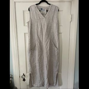 Yuvita linen maxi dress, size L